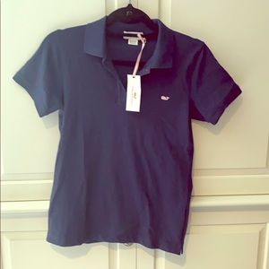 NWT women’s Vineyard Vines Navy polo shirt XS